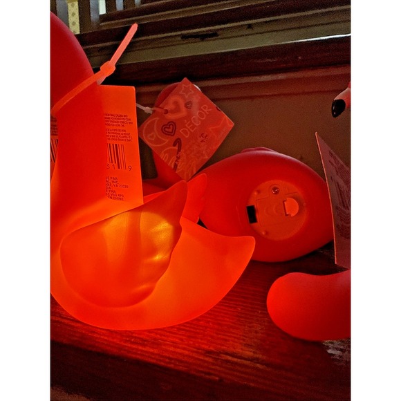 Lot Of 19- Pink Lighted Light Up Flamingo. 4" X 4"-Brand New - Picture 7 of 11